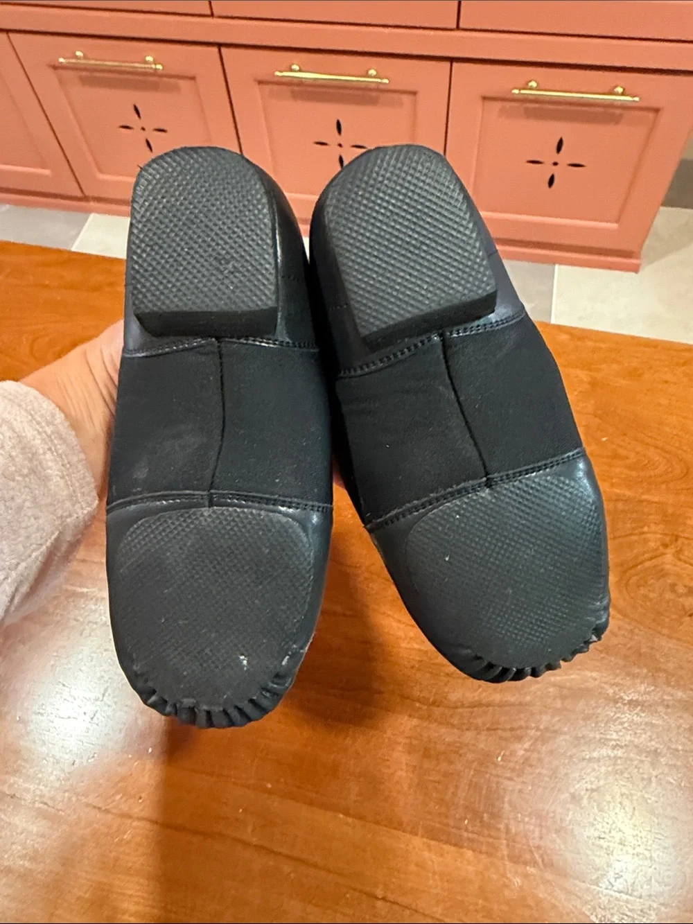 Kids Black Slip-On Dance / Practice Shoes